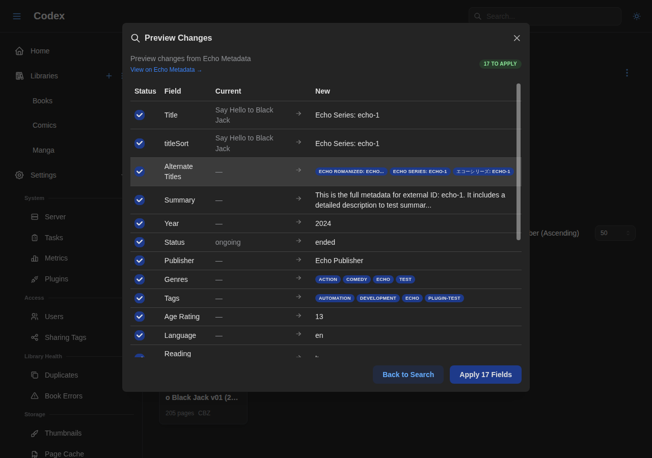 Metadata Preview